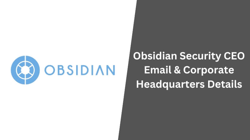 Obsidian Security CEO Email
